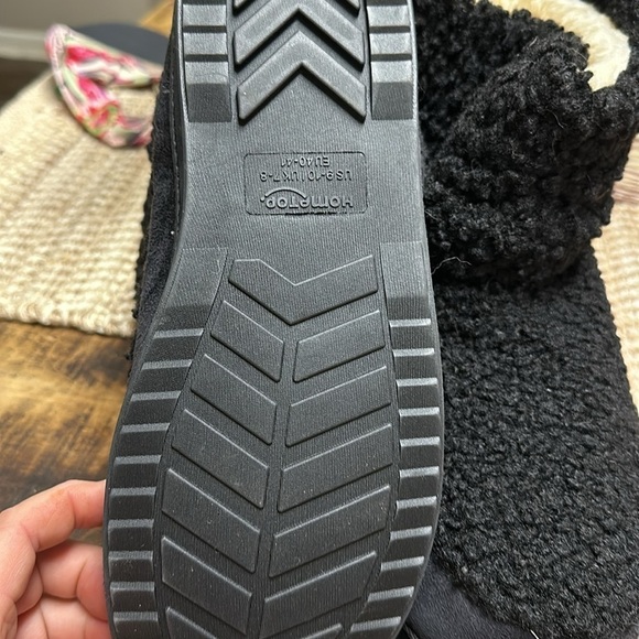 Home top memory foam us9-10 nwt black boot slippers shock absorption warm. - Picture 7 of 7
